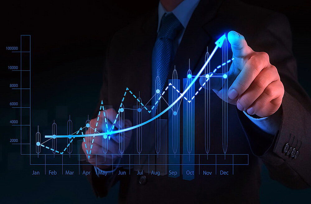 the growth in the volume of transactions in the government market