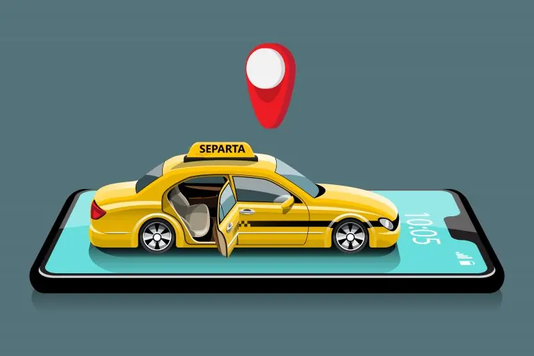 Internet taxis registration stations are organized in the squares and streets of the capital